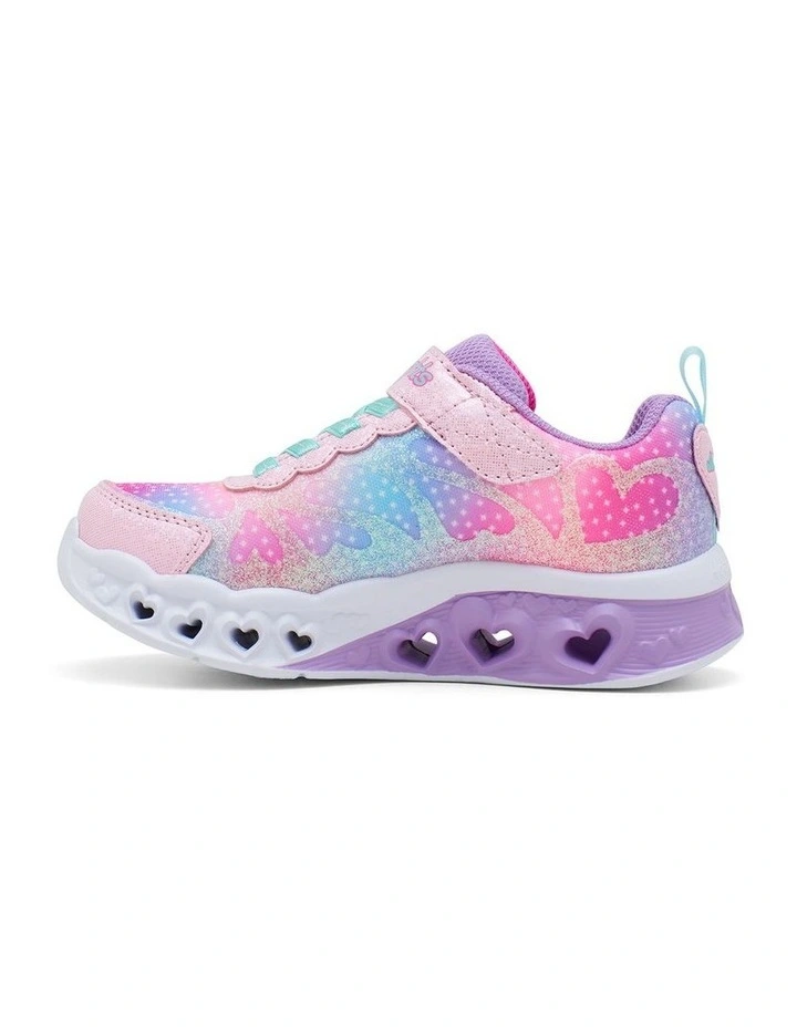Flutter Heart Simply Love Youth Sneakers in Pink image 3