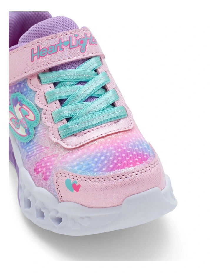 Flutter Heart Simply Love Youth Sneakers in Pink image 4