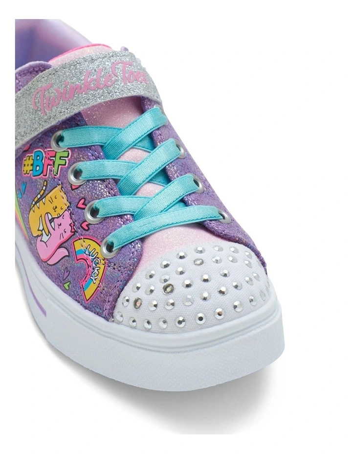 Twinkle Toes Magic Youth Sneakers in Purple image 4