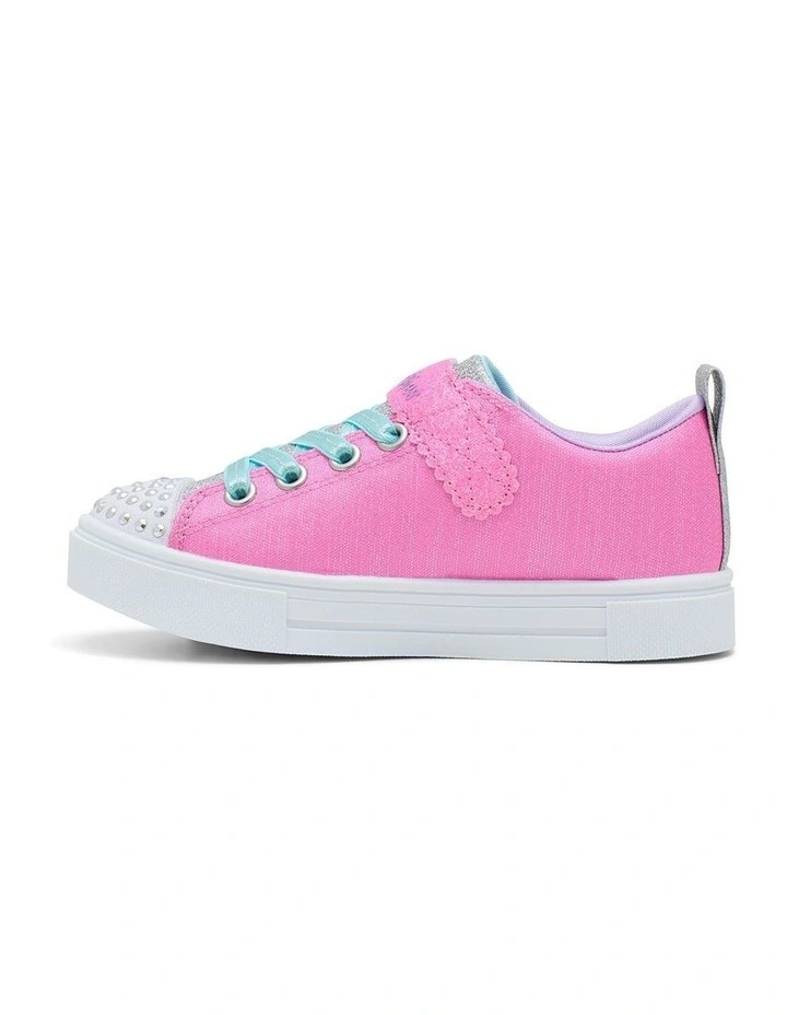Twinkle Toes Sparks Unicorn Sunshine Youth Sneakers in Pink image 3