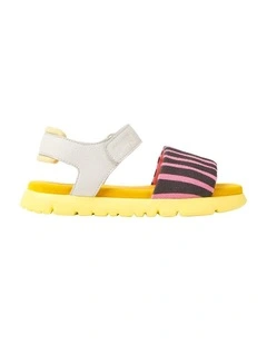 Oruga Animal Sandals in White