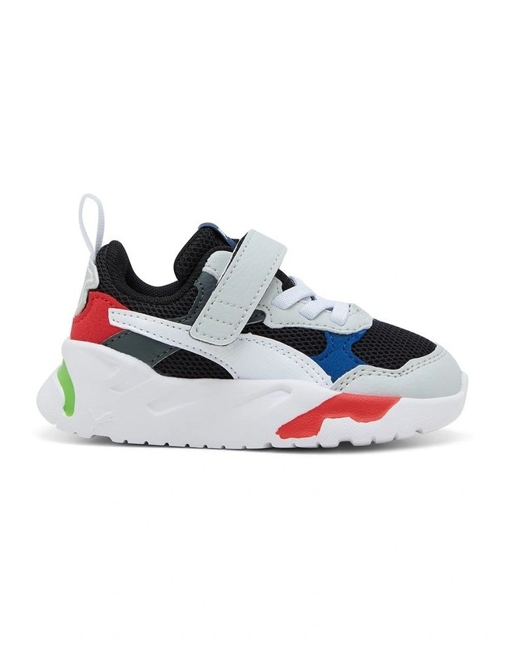 Trinity Self-Fastening Infant Sneakers In Black/White/Grey/Roy image 1