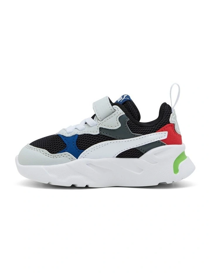 Trinity Self-Fastening Infant Sneakers In Black/White/Grey/Roy image 3
