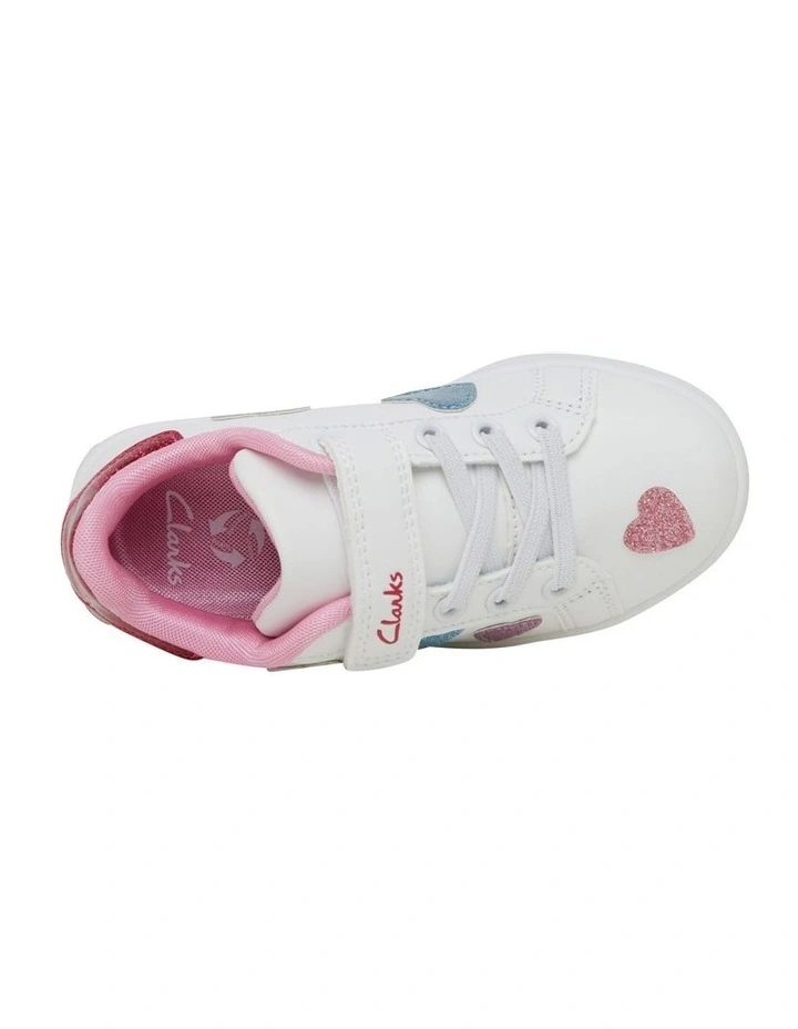 Dizzy Rascal Trainers Clarks Dizzy Junior Sneakers in White | MYER