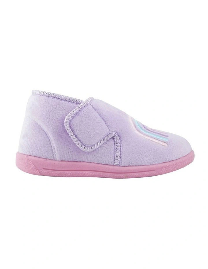 Rainbow Love Slippers in Lilac image 1