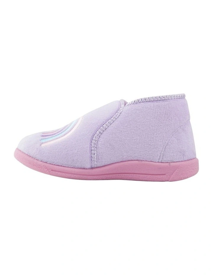 Rainbow Love Slippers in Lilac image 2