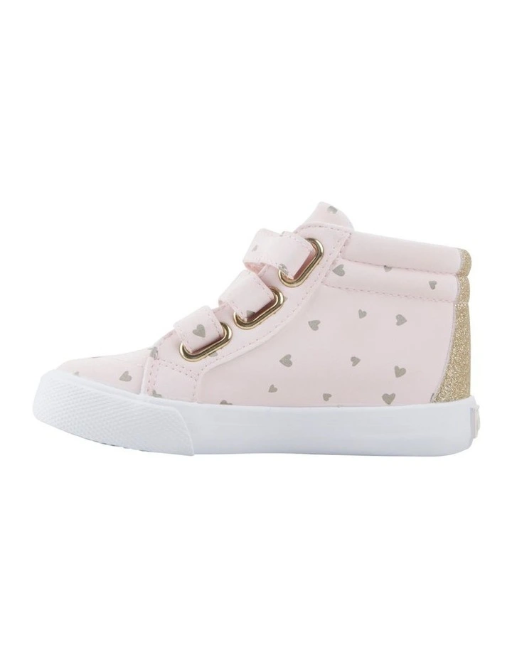 Mae Hi Top Sneakers in Pink image 2
