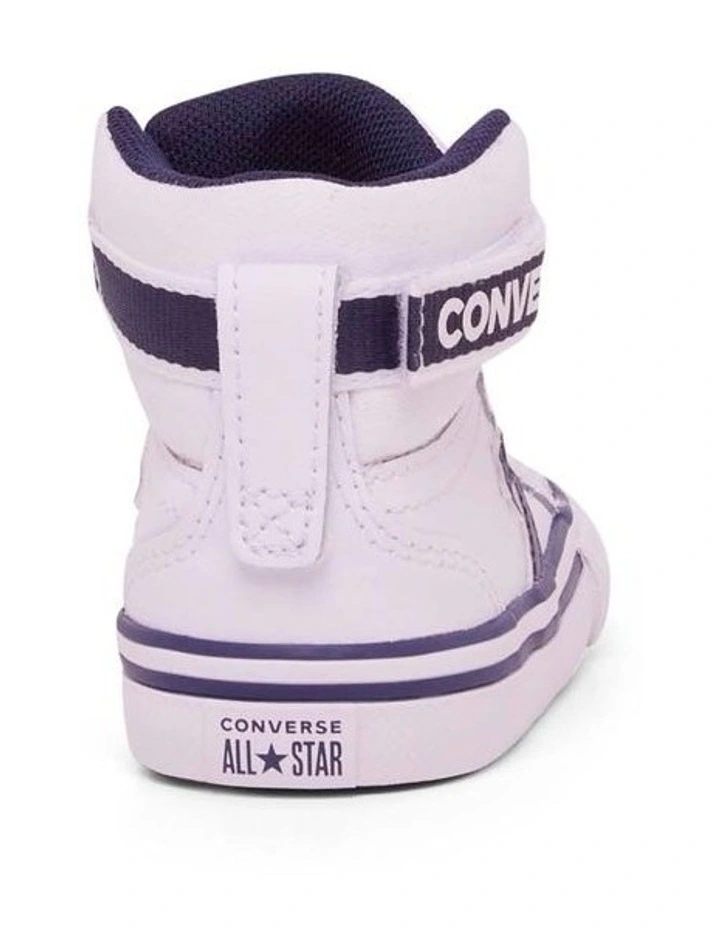 Pro Blaze Strap Infant Sneakers in White/Navy image 2