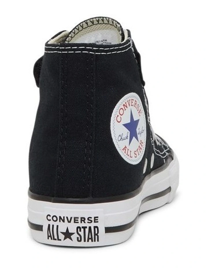 Chuck Taylor All Star 1V Easy-On Hi Youth Sneakers in Black image 2
