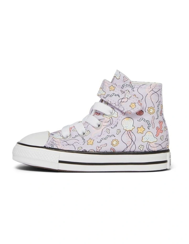 Chuck Taylor All Star 1V High Mermaids Infant Sneakers in Purple image 2