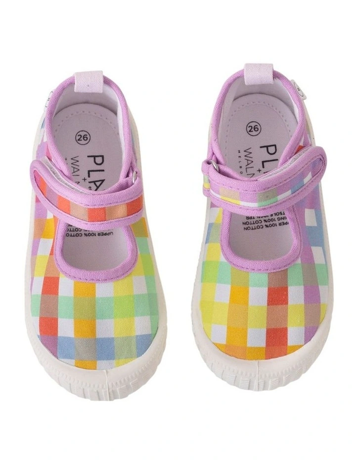 Classic Mary-Jane Check Sneakers in Rainbow image 3
