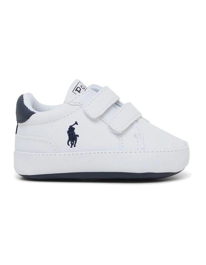 Heritage Court II Ez Pre walker Shoes in White/Navy image 1