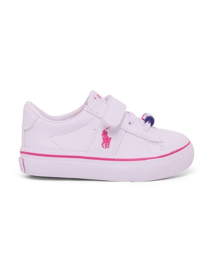 Sayer Pre-School Infant Sneakers in White/Pink Multi image 1