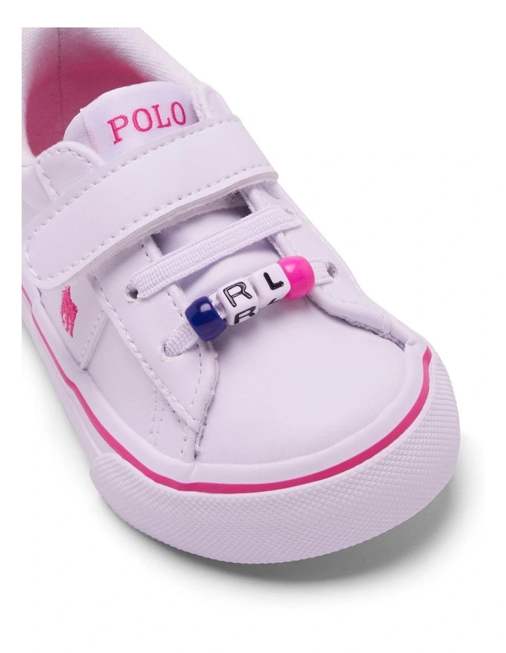 Sayer Pre-School Infant Sneakers in White/Pink Multi image 4