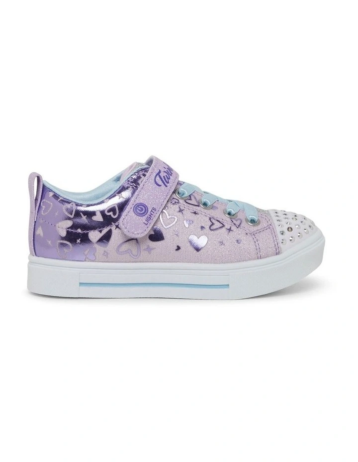 Twinkle Toes Twinkle Sparks Heather Youth Sneakers in Purple/Lavender image 1