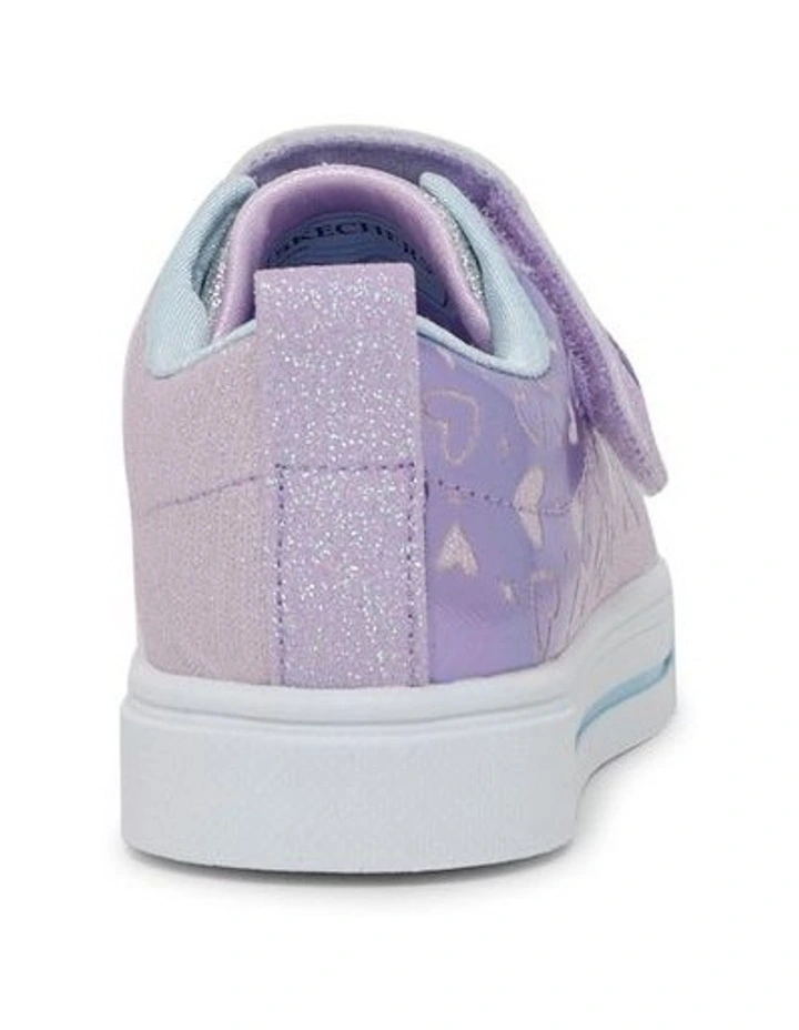 Twinkle Toes Twinkle Sparks Heather Youth Sneakers in Purple/Lavender image 2