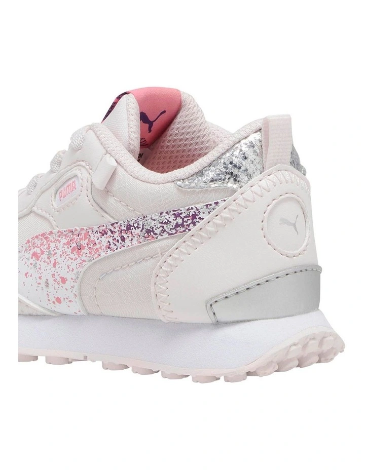 Rider Fv Starry Elastic Lace Infant Sneakers in Pink image 3