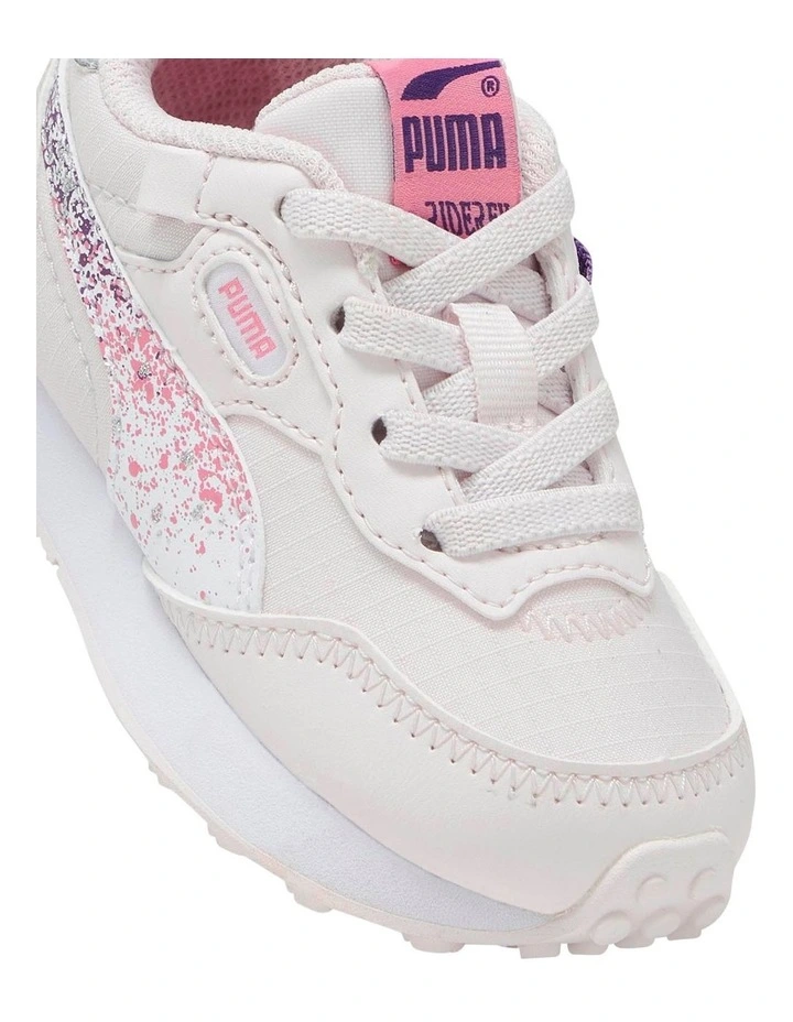 Rider Fv Starry Elastic Lace Infant Sneakers in Pink image 4