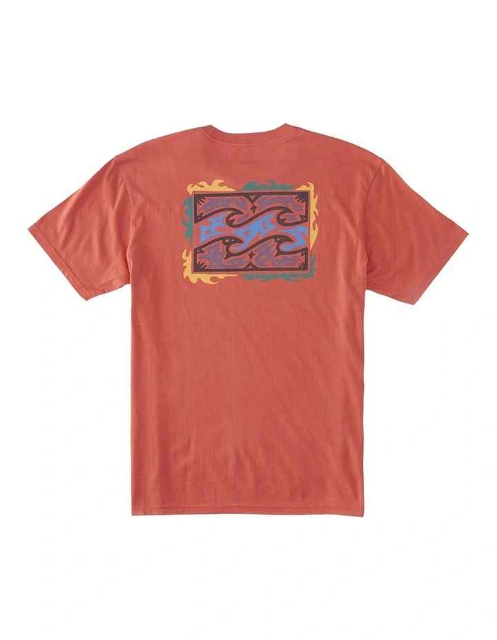 Crayon Wave T-Shirt Coral image 2