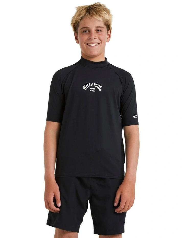All Day Arch Rash Vest in Black image 1