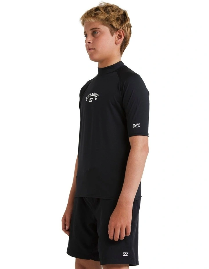 All Day Arch Rash Vest in Black image 3