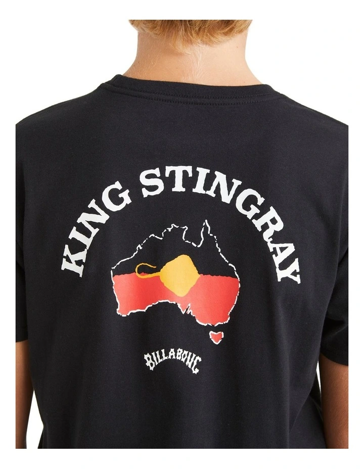 King Stingray Australia T-shirt in Black image 4