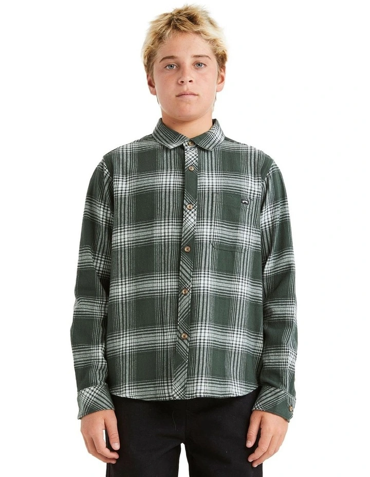 Coastline Flannel Shirt in Dusty Forest image 1