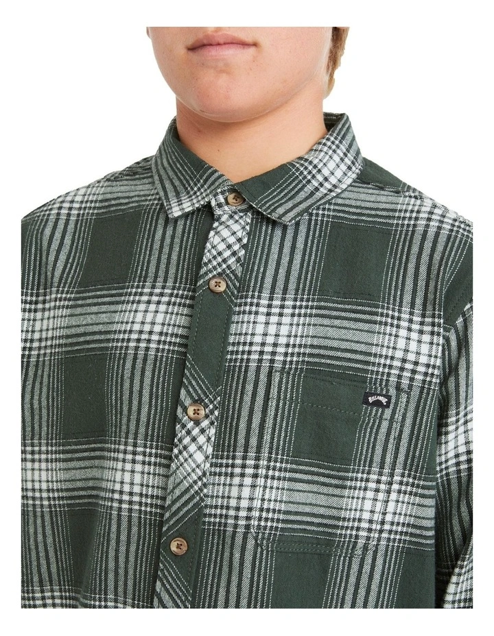 Coastline Flannel Shirt in Dusty Forest image 4