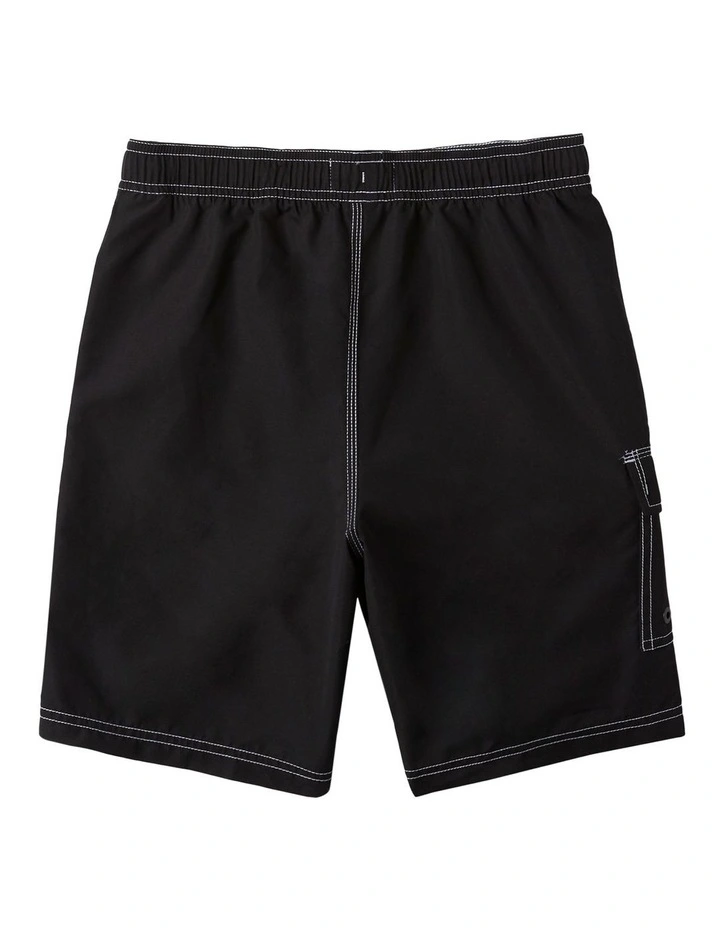 Throw On Boardshorts (8-16 Year) in Black image 2
