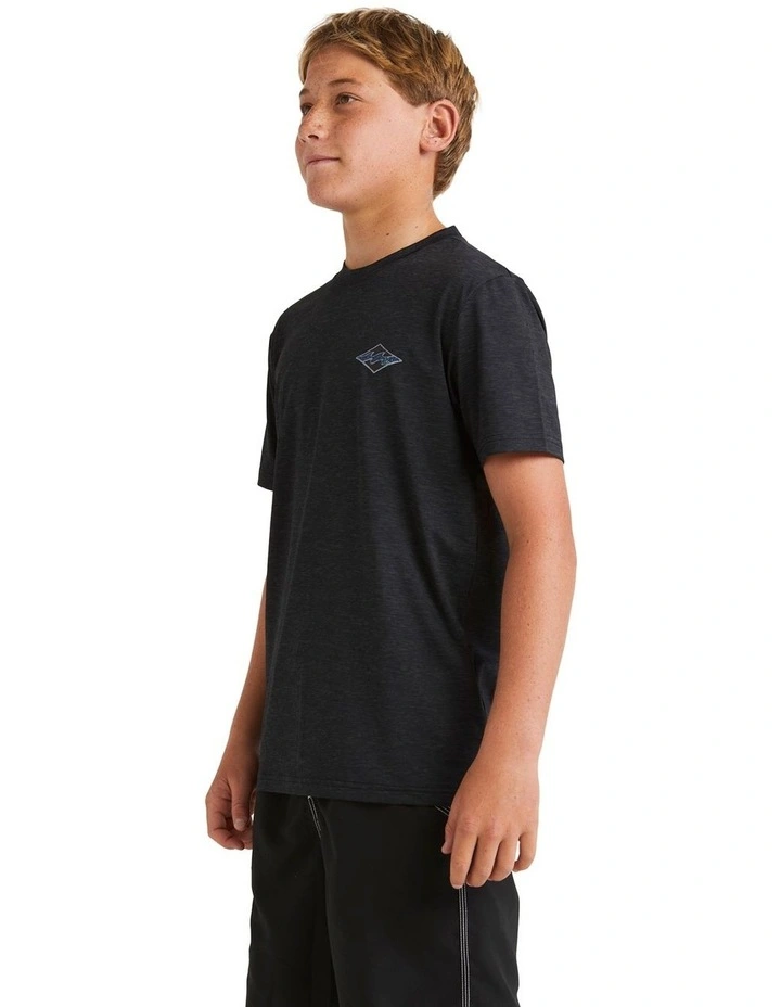 Diamond Shoreline Rash Vest (8-16 Years) in Black image 4