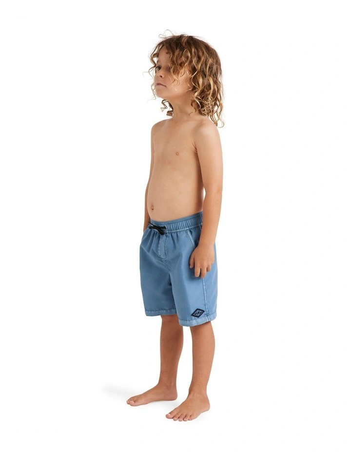 All Day Overdye Layback Boardshorts 13 (0-7 Year) in Blue image 3