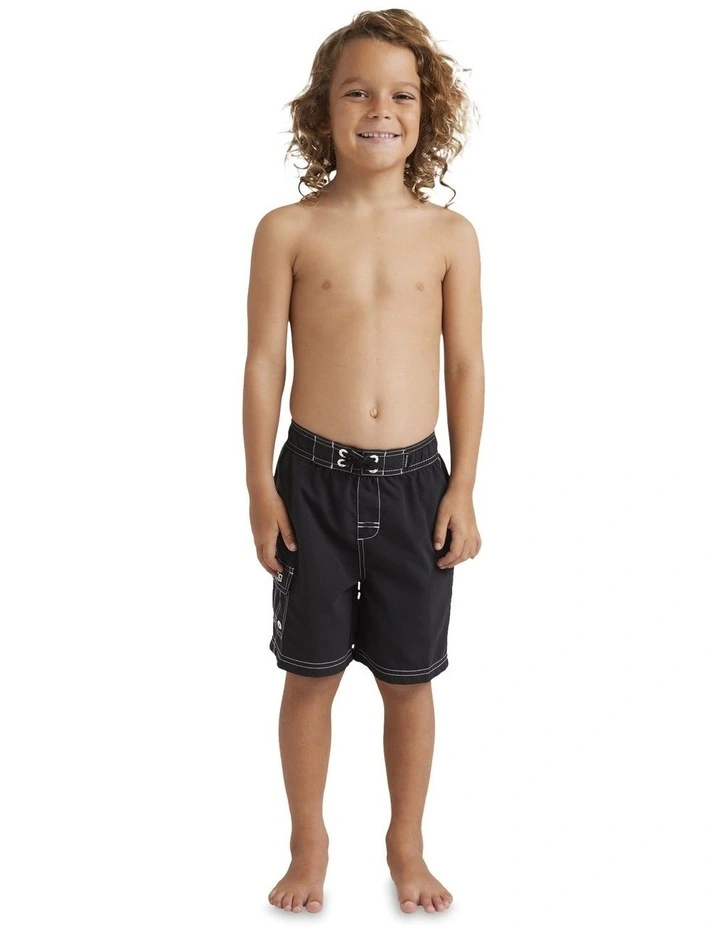 Groms Throw On Boardshorts in Black image 1