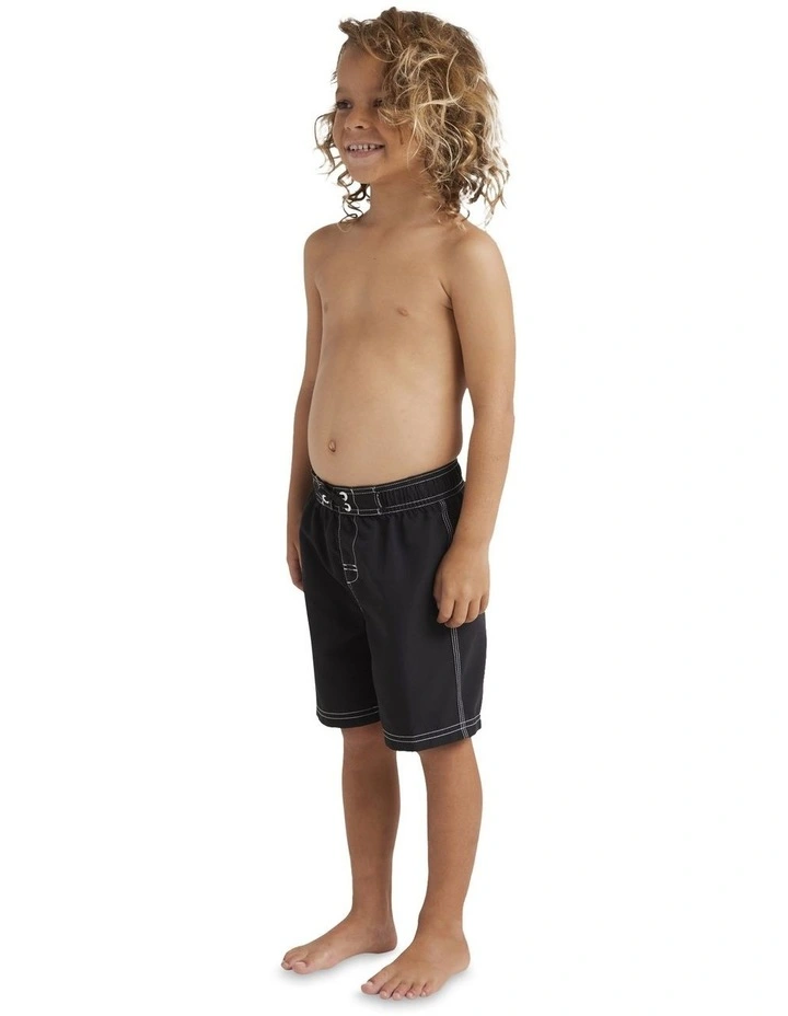 Groms Throw On Boardshorts in Black image 3