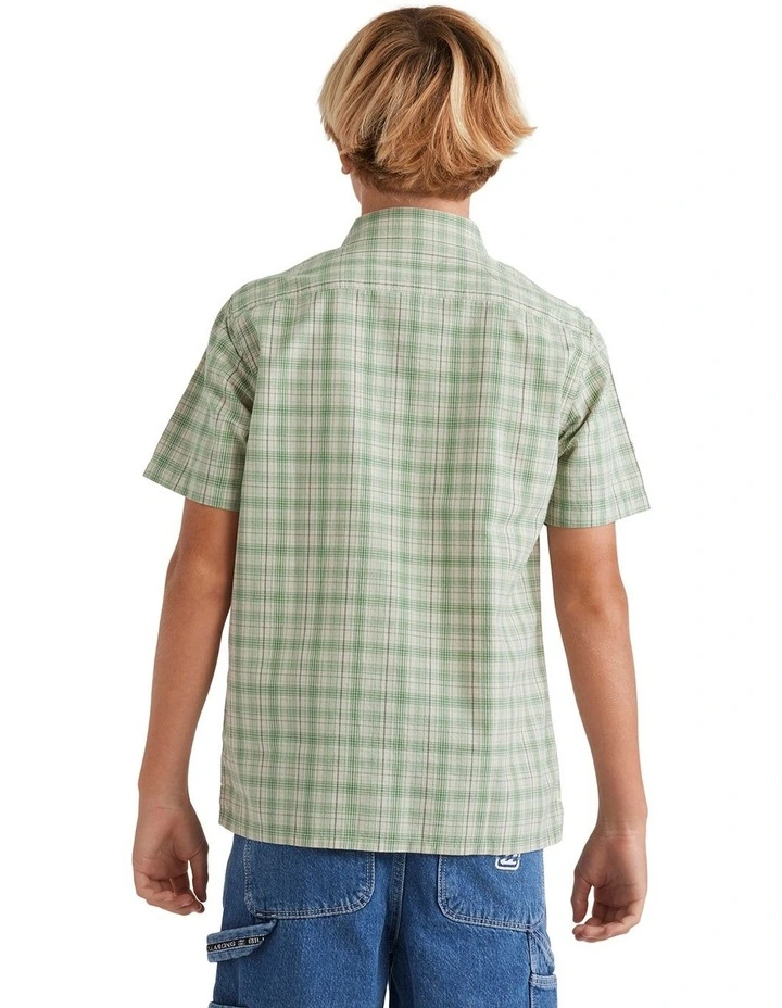 Mogul Check Short Sleeve Shirt in Oatmeal image 2
