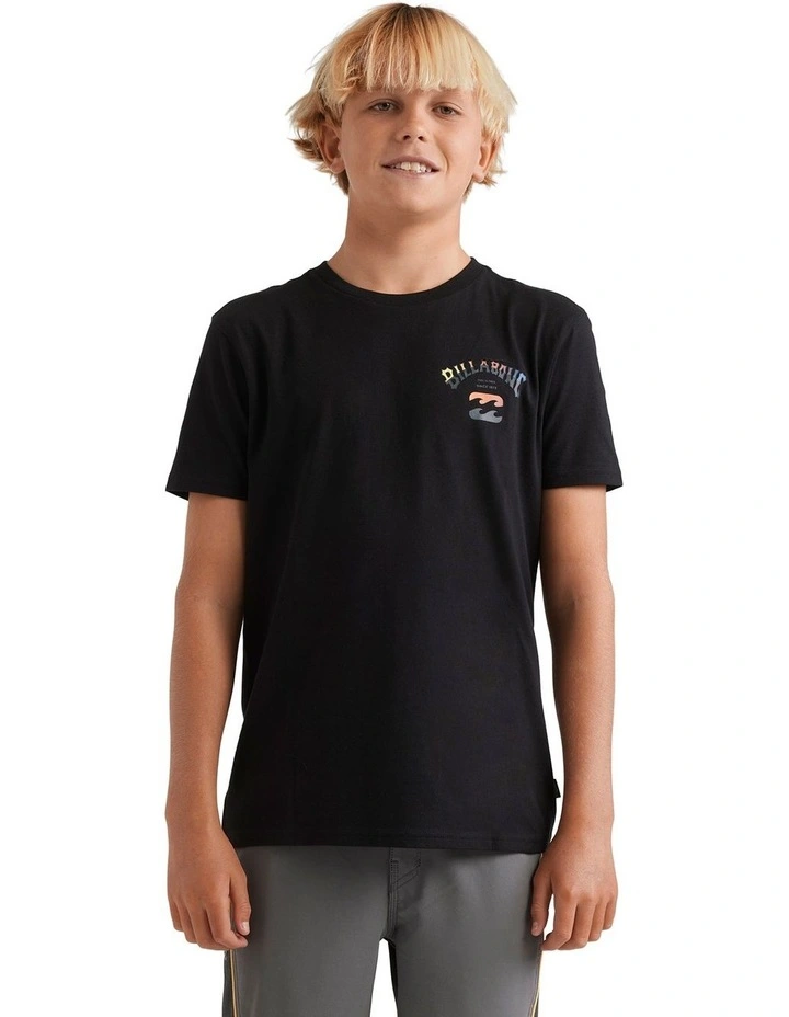 Arch Fade Short Sleeve T-Shirt in Black image 1