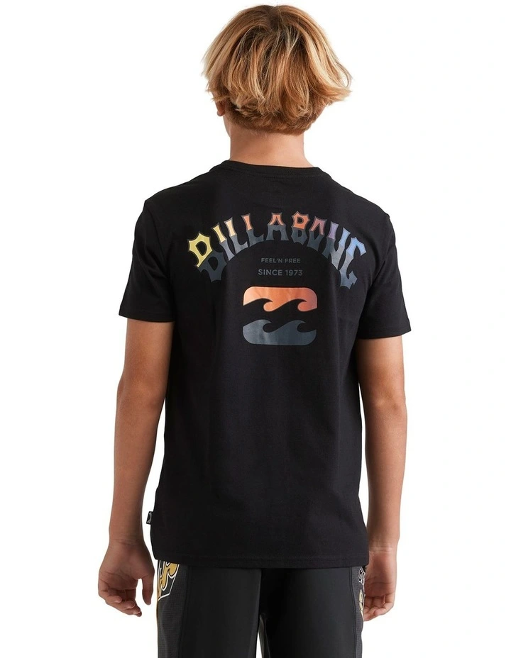 Arch Fade Short Sleeve T-Shirt in Black image 2