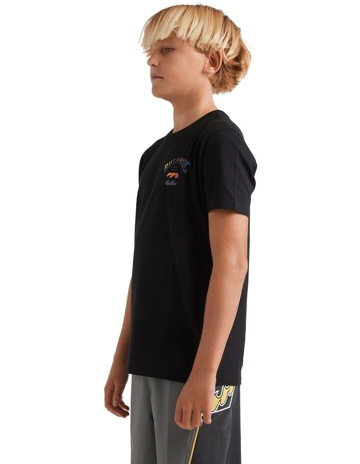 Arch Fade Short Sleeve T-Shirt in Black image 3