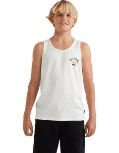 Heritage Arch Tank Top in White