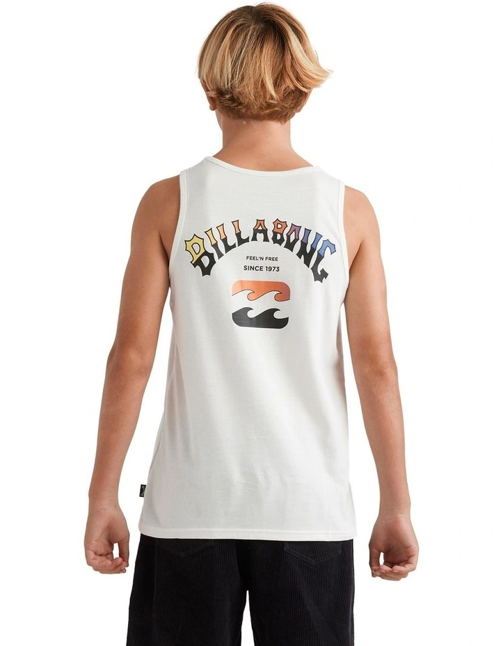 Heritage Arch Tank Top in White image 2