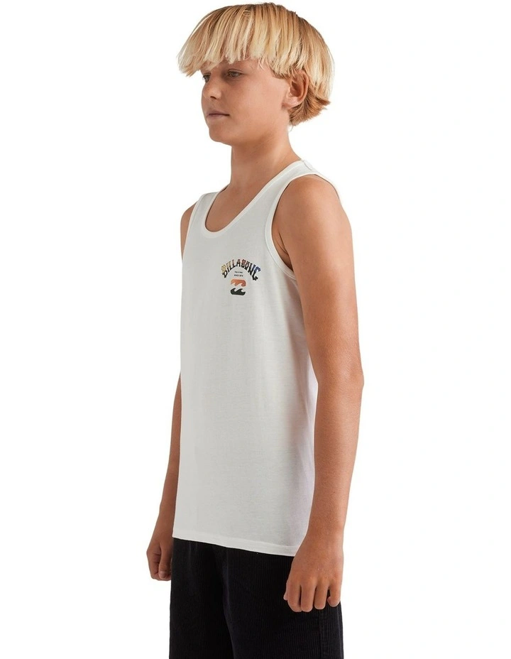 Heritage Arch Tank Top in White image 3