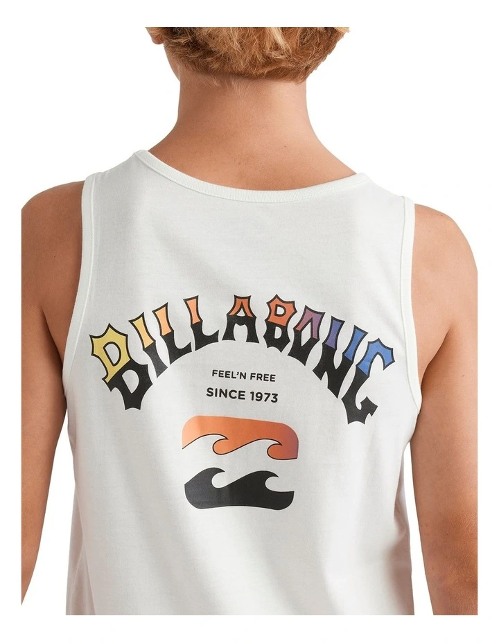 Heritage Arch Tank Top in White image 4