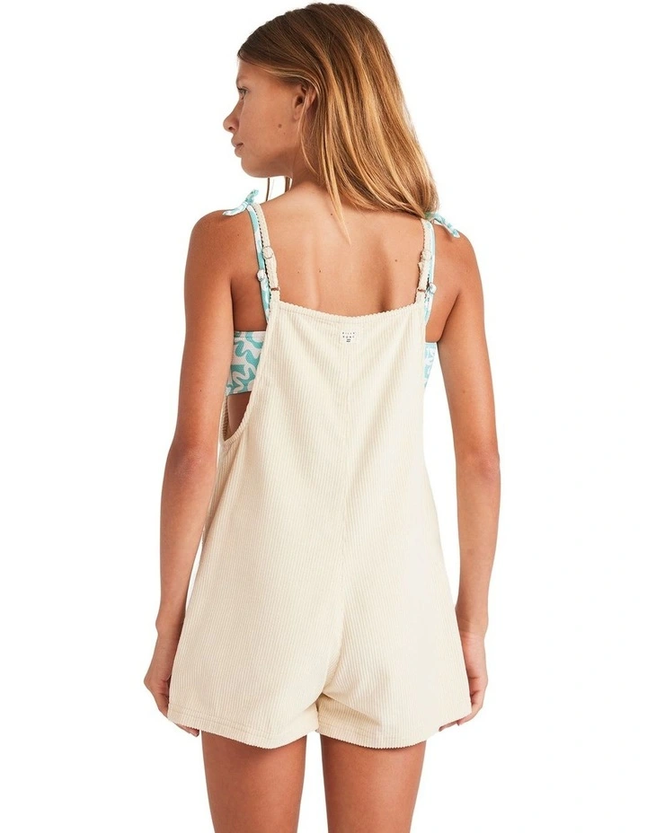 Wave Watch Cord Jr Playsuit in White image 2