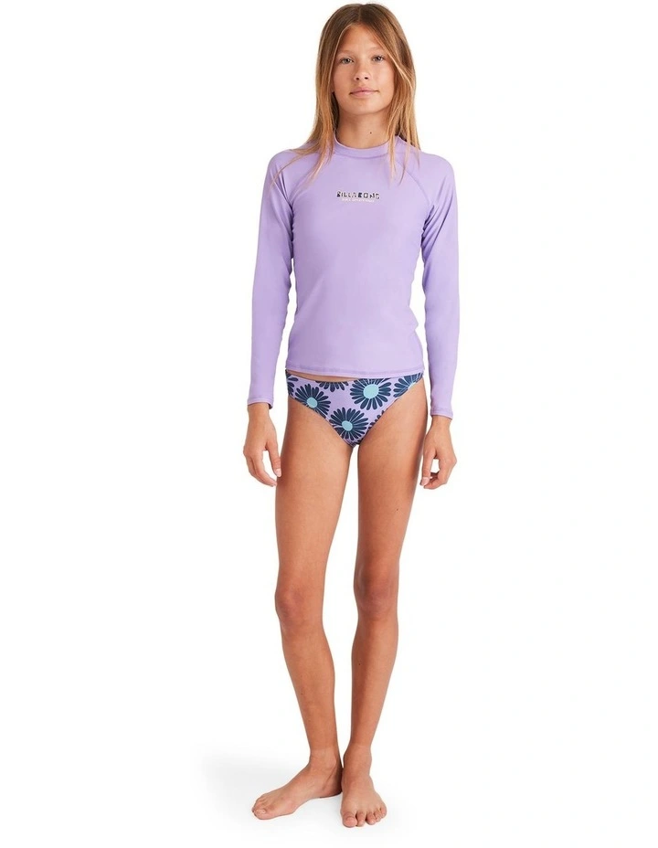 Heat Wave Long Sleeve Rash Vest in Purple image 5