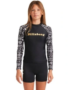 Lost On You Long Sleeve Sunshirt in Black