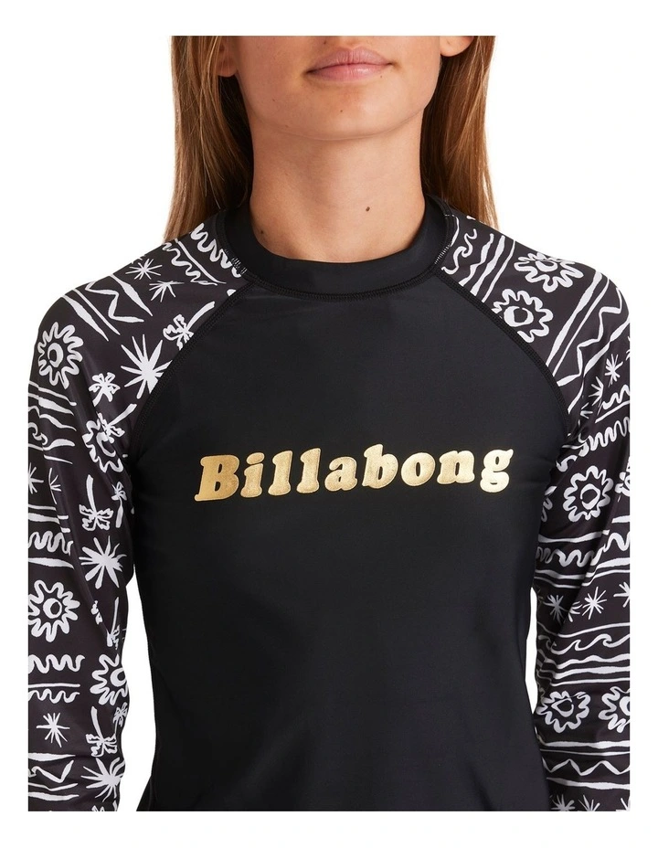 Lost On You Long Sleeve Sunshirt in Black image 4
