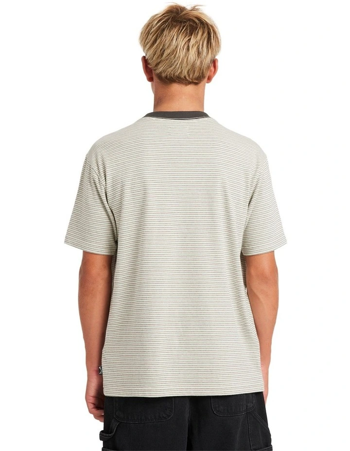 Absence Stripe T-Shirt in Red image 2