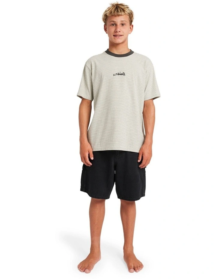 Absence Stripe T-Shirt in Red image 4