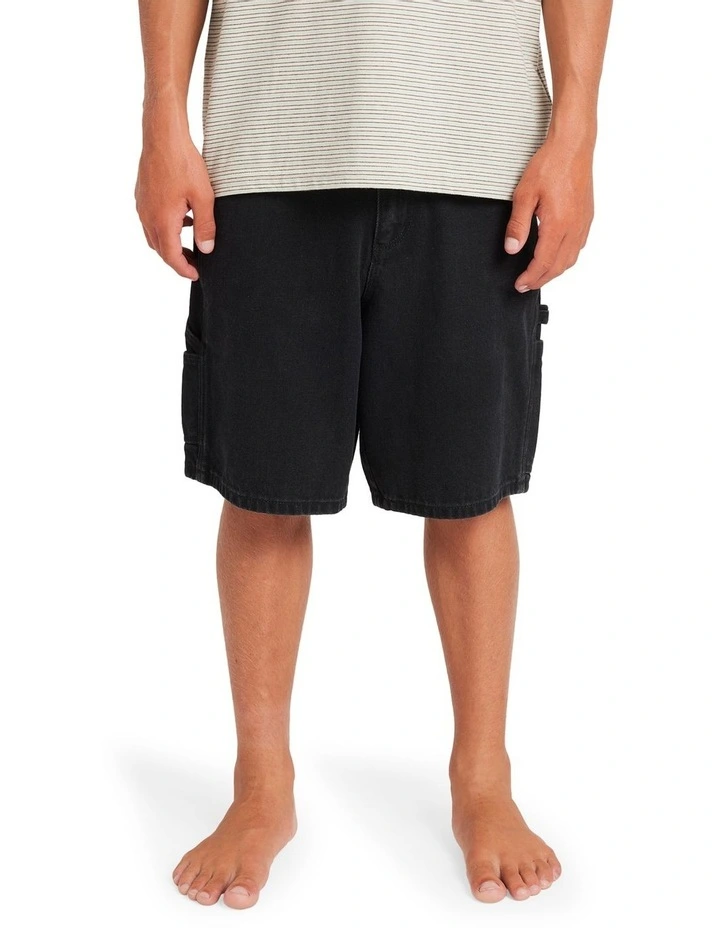 Bad Dog Walkshorts in Washed Black image 1