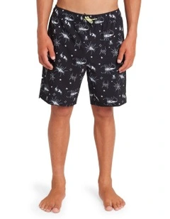 Creatures 13 Swim Shorts in Black