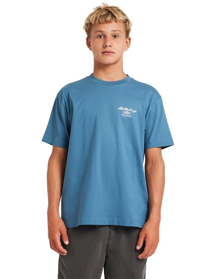 Cross Boar T-Shirt in Real Teal image 1